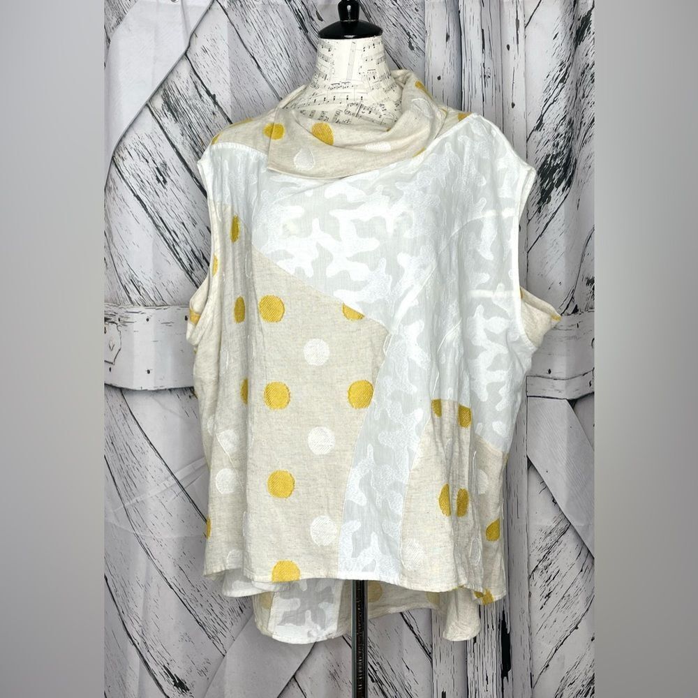 Kozan Oversized Lagenlook High Low Asymmetrical Top Size S
